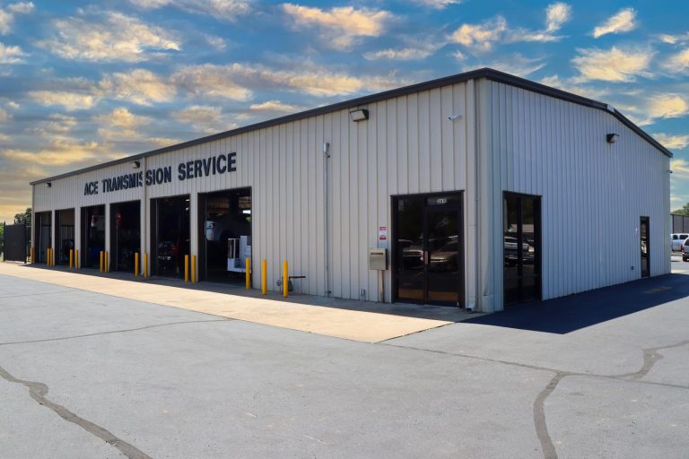 Exterior of ACE Transmission repair shop in Springfield MO.